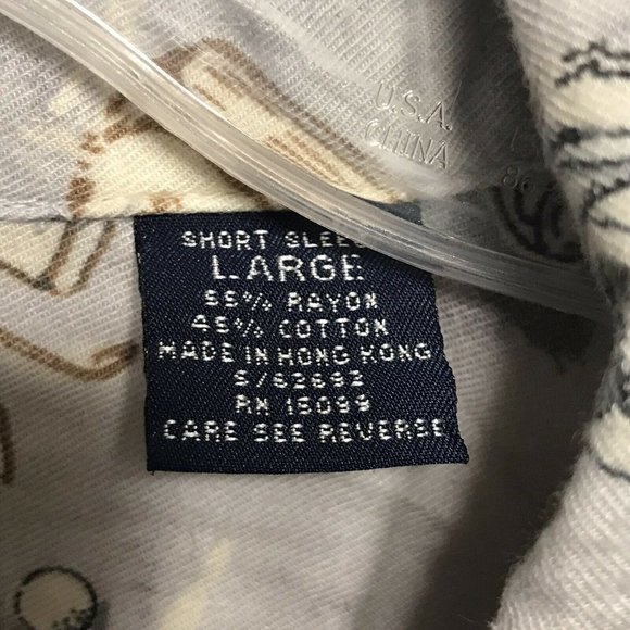 Trader Bay Golf` Collared Button Up Shirt ~ Sz L - Picture 4 of 5